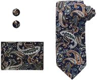👔 dress to impress: dan smith fashion necktie cufflinks for boys – stylish jewelry and cuff links logo