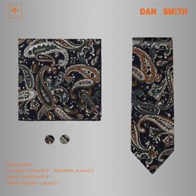 img 3 attached to 👔 Оденься со вкусом: галстук и запонки Dan Smith Fashion для мальчиков - стильные украшения и застежки для манжет