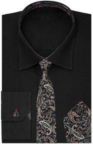 img 1 attached to 👔 Dress to Impress: Dan Smith Fashion Necktie Cufflinks for Boys – Stylish Jewelry and Cuff Links