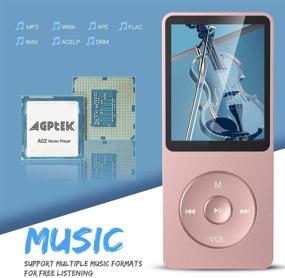 img 2 attached to AGPTEK A02 8GB MP3 Player Portable Audio & Video