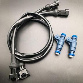 img 2 attached to 🔧 Enhance Your Polaris Performance with ALLMOST Set of 2 Fuel Injectors + Harness: Compatible with Ranger RZR Sportsman 700 800