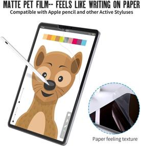 img 3 attached to 📱 [2 Pack] Paper-Like Screen Protector for iPad Pro 11 All Models / iPad Air 4 (10.9", 2020), Homagical Matte PET Paper-Film for iPad Pro 11/iPad Air 10.9, Compatible With Apple Pencil