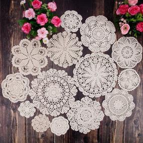 img 4 attached to 👰 Vintage Wedding Crochet Doilies