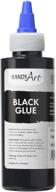 🖤 handy art 149-100 black glue: versatile 4 oz adhesive for all crafting needs logo