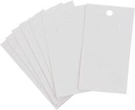 📦 белые бумажные карточки для сережек juvale - 200 штук (3,5 x 2 дюйма) - эффективно демонстрируйте свою коллекцию украшений логотип