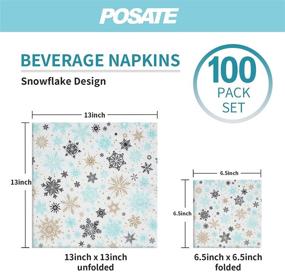 img 3 attached to 🎉 Premium 100-Count Party Napkins: Ideal for Holiday Beverage Party & Wedding Decorations