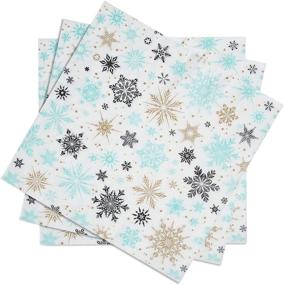 img 4 attached to 🎉 Premium 100-Count Party Napkins: Ideal for Holiday Beverage Party & Wedding Decorations