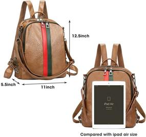 img 2 attached to 👜 Модные кожаные женские сумки и кошельки в стиле Alovhad Daypack - идеально подходят для современных модниц