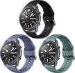 [3 pack] snblk compatible with galaxy watch 3 45mm band/samsung galaxy watch bands 46mm/gear s3 frontier/classic watch band logo
