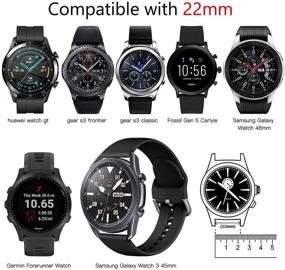 img 2 attached to [3 Pack] SNBLK Compatible With Galaxy Watch 3 45Mm Band/Samsung Galaxy Watch Bands 46Mm/Gear S3 Frontier/Classic Watch Band