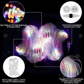 img 1 attached to 🎄 Color Changing Christmas Net Lights – Remote Control, Waterproof, 200 LED Mesh Lights for Outdoor Holiday Decorations