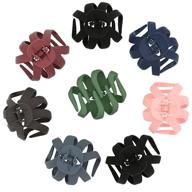 large claw clips - 8-piece set | octopus hair clips for women | non slip grip spider hair claw | strong hold jaw clips for thin and thick hair logo