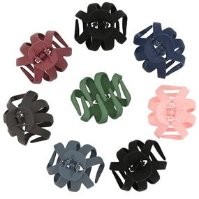 img 4 attached to Large Claw Clips - 8-Piece Set | Octopus Hair Clips for Women | Non Slip Grip Spider Hair Claw | Strong Hold Jaw Clips for Thin and Thick Hair