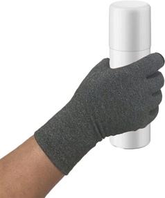 img 1 attached to 🧤 Enhanced Relief Arthritis Gloves: Compression Gloves for Rheumatoid, RSI, Carpal Tunnel & Computer Typing – Fingerless Hand Gloves