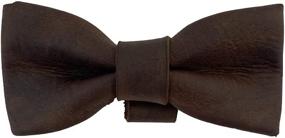 img 4 attached to 🐶 Leather Bow Tie for Dogs by Hide & Drink - Fits 1.25 in. Wide Collar (Collar Not Included) - Fancy and Cute Pet Accessories for Events and Gifts - Handmade with 101 Year Warranty, Bourbon Brown