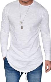 img 4 attached to 👕 JOKHOO XXL Curved Sleeve Hipster Men's Clothing