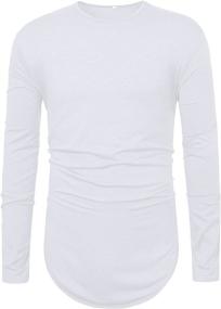 img 1 attached to 👕 JOKHOO XXL Curved Sleeve Hipster Men's Clothing