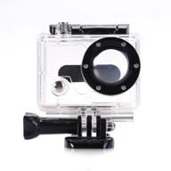 📸 waterproof housing case for gopro hd hero and hd hero 2: nechkitter replacement underwater protective case logo