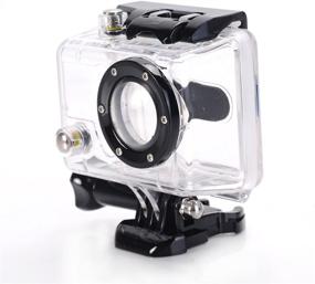 img 2 attached to 📸 Waterproof Housing Case for GoPro HD Hero and HD Hero 2: Nechkitter Replacement Underwater Protective Case