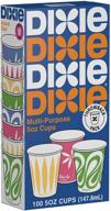 dixie multi purpose colors многоцветные герметичные одноразовые бумажные стаканчики весом 15964 логотип