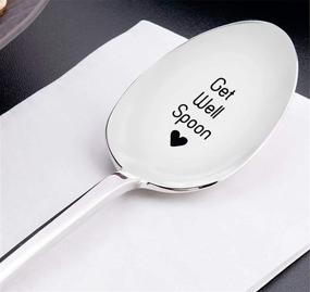 img 2 attached to Novelty Gift Soup Spoon Engraved Cutlery Get Christmas