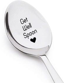 img 4 attached to Novelty Gift Soup Spoon Engraved Cutlery Get Christmas