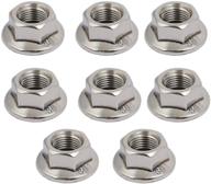 liberty 8-piece m10 x 1.25mm pitch metric fine thread orthodontic hex flange nut - 304 stainless steel logo