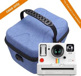 img 1 attached to Aproca Hard Travel Storage Case For Polaroid Originals Now I-Type/OneStep 2 / OneStep Instant Film Camera (Blue Shoulder Strap)