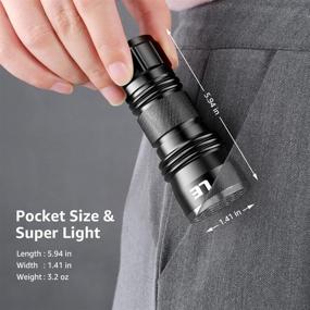 img 1 attached to 🔦 LE 21-LED 395nm Black Light Flashlight for Invisible Ink Detection, Pet Stain Identification, AAA Batteries Included