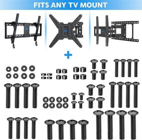 img 1 attached to 📺 TV Mount Screws Kit - Mounting Dream MD5754 | M4, M5, M6, M8 | Spacers & Washers Included | Fits TVs up to 82 Inch | Compatible with Any TV Wall Mount