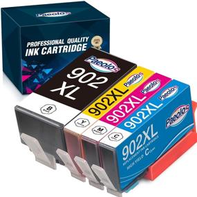 img 4 attached to 🖨️ High Quality Compatible Ink Cartridge Replacement for HP 902/902XL - OfficeJet Pro & OfficeJet Printers (4 Pack) - Upgraded with Updated Chips by Paeolos