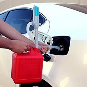 img 3 attached to TERAPUMP TRHA01: Powerful Battery-powered Pump for Gas, 🔋 Oil, Diesel, Water Transfer - Includes 2 AA Batteries