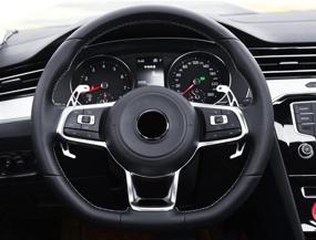 img 3 attached to 🚗 Улучшите свой VW Golf MK7 GTI R R-line: комплект замены переключателей рулевого колеса DSG Silver HIGH FLYING (2014-2021)