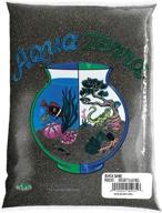 premium natural aquarium sand: nature's ocean aqua terra black sand 5 lb bag - enhance aquatic environment логотип