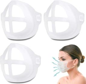 img 4 attached to Transparent Breathable Frame: Washable & Reusable Accessories for Optimal Air Flow