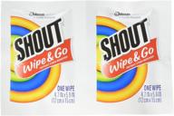 🧺 shout instant stain remover towelette wipes (80 count) - convenient stain elimination solution logo
