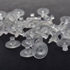 img 2 attached to BCP 100Pcs Plastic Rubber Earring