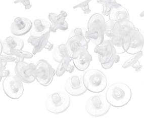 img 3 attached to BCP 100Pcs Plastic Rubber Earring