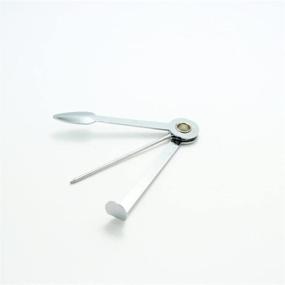 img 1 attached to 🐱 Yueton Pack of 2 Stainless Steel Catlinite Cleaner Cleaning Tools: Pocket 3in1 Reamers & Tamper Set