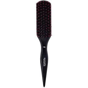 img 4 attached to Spornette Big Wonder Boar & Tourmaline Nylon Bristle Pink Hair Brush