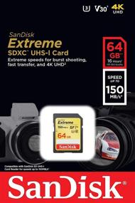 img 3 attached to SanDisk 64GB SDXC SD Extreme Memory Card Bundle for Canon PowerShot G7 X Mark III, G5 X Mark II DSLR Camera with Everything But Stromboli Card Reader