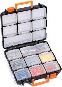 img 4 attached to CASOMAN Tool Organizer: Organize Hardware & Parts Efficiently with Removable Plastic Box, Its Versatility and Durability makes it a Must-have!
