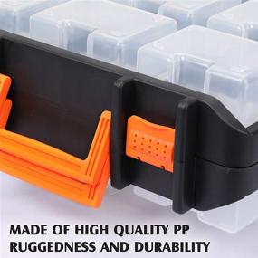 img 1 attached to CASOMAN Tool Organizer: Organize Hardware & Parts Efficiently with Removable Plastic Box, Its Versatility and Durability makes it a Must-have!