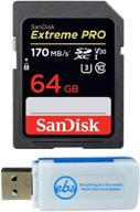 sandisk extreme sdsdxxg 064g gn4in - все аксессуары и периферийные устройства для компьютеров everything stromboli для карт памяти логотип