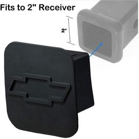 img 4 attached to Chevrolet Chevy Trailer Hitch Cover - Durable Rubber Receiver Tube Hitch Plug: Ideal for 2-inch Chevy Tow Hitch Receiver