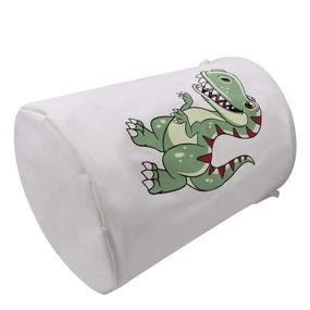 img 1 attached to 🦖 Extra Large Canvas Laundry Hamper for Baby Nursery Room - Munzong Collapsible Round Bin for Clothes, Toys, and Gifts - Green Dinosaur Design