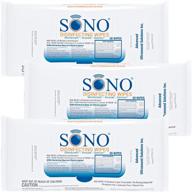 🚗 sono healthcare: premium alcohol-free disinfectant wipes for on-the-go - perfect for schools, airplanes, cars - 3 pack, 20ct logo