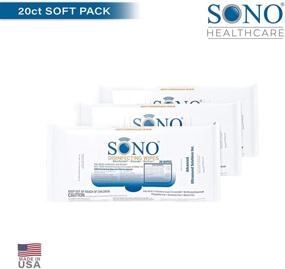 img 3 attached to 🚗 SONO Healthcare: Premium Alcohol-Free Disinfectant Wipes for On-the-Go - Perfect for Schools, Airplanes, Cars - 3 Pack, 20ct