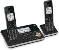 📞 motorola rt802 dect 6.0 cordless phone: bluetooth, answering system, smart call blocker [black, 2 handsets] logo