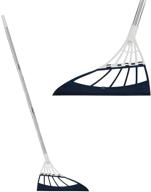 🧹 2-in-1 navy blue multifunctional rubber broom for effortless removal of water stains, dust, and hair on indoor floor surfaces logo